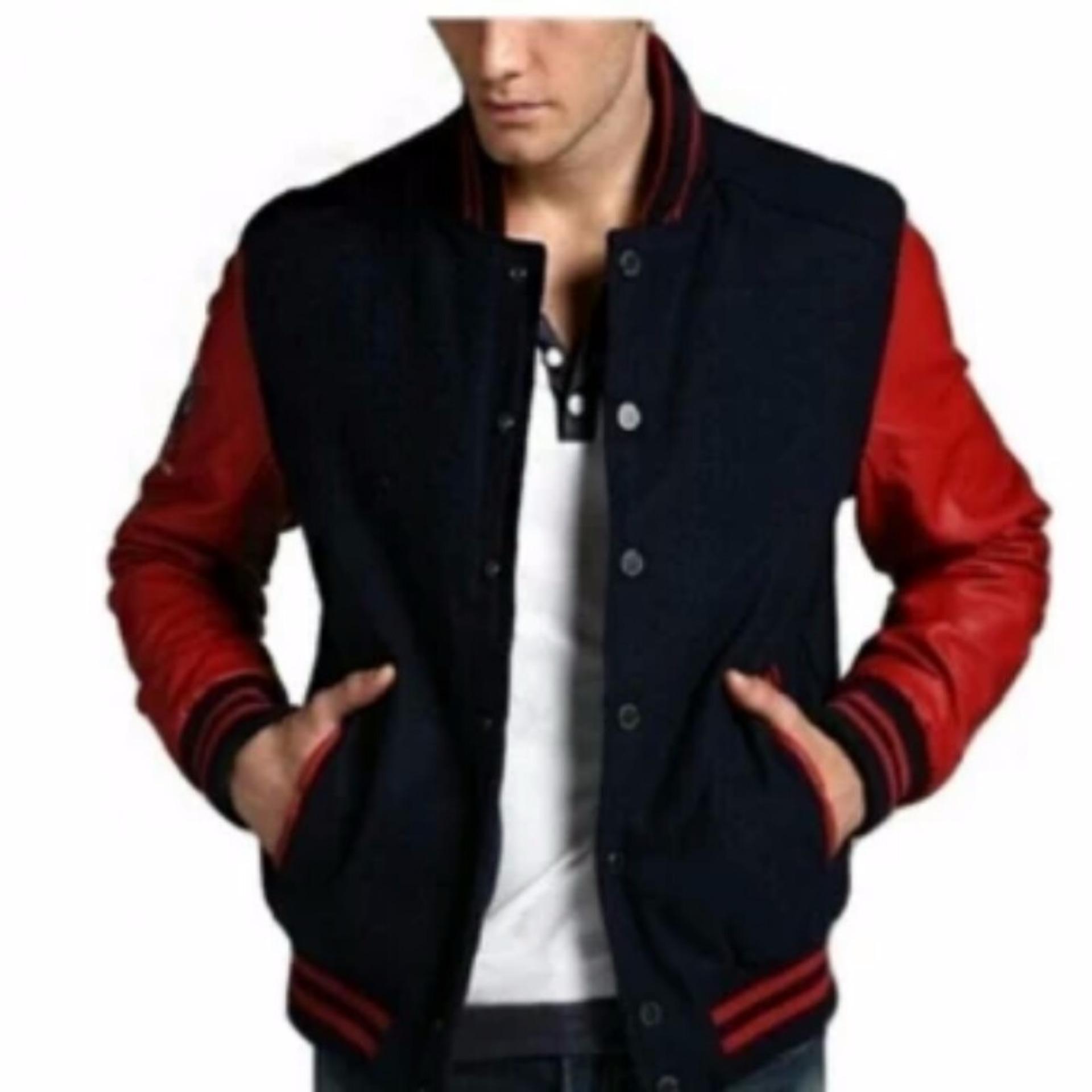 DS Jaket Baseball merah