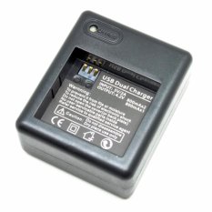 Dual Battery Charger for Xiaomi Yi Battery - Hitam