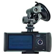 Dual Kamera Mobil DVR R300 dengan GPS dan 3D G-sensor 2.7 � X9D TFT LCDX3000 Cam Video Camcorder Siklus Perekaman Digital Zoom-Intl