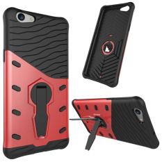 Dual Layer Case untuk OPPO A59/F1s Armor Pelindung Cover dengan Rotate Bracket Merah-Intl
