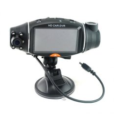 Dual Lens Di Car Kamera Video Daftar Perekam DVR CAM G-sensorGPS Logger-Intl