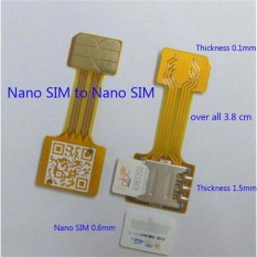 Dual Sim Card + Micro SD Converter - Hybrid Dual SIM Extension - Alat untuk Dual Sim Card Hybrid