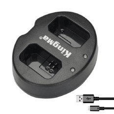 Baterai Dual USB Pengisi Daya untuk Sony NP-FW50 Alpha 7 Alpha 7 S A5000 A6000 A33-Intl