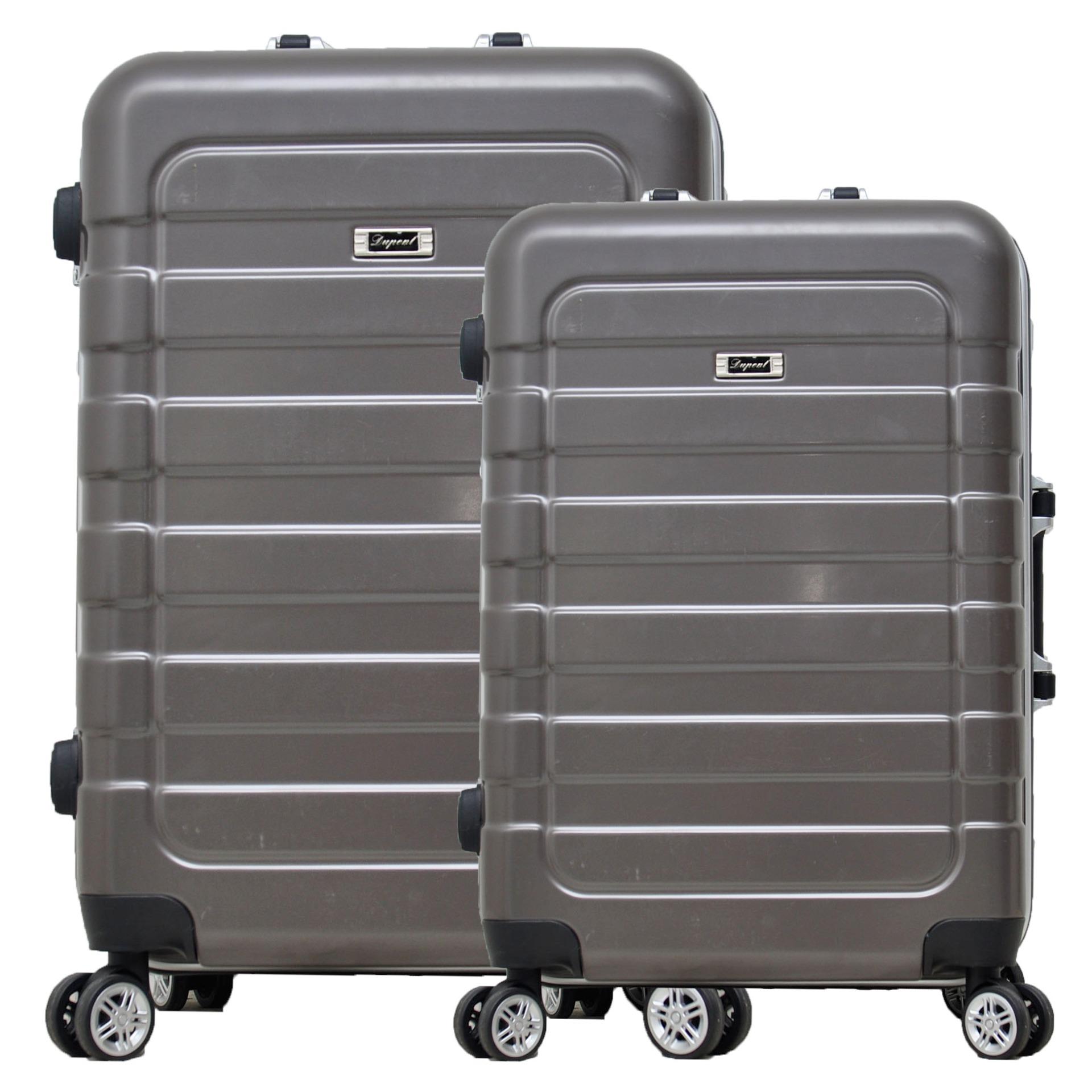 Dupont Koper Hardcase NO ZIPPER SET size 20 inch + 24 inch - 8775 - Coffee