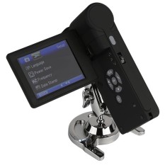 Tahan Lama Portable Handheld Saku Ukuran 8 LED 3 Inch LCD Digital Mikroskop-Intl