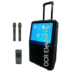 Dusen Berg Portable Speaker Karaoke AL-2208 BLUETOOTH (LED TV 15 Inch) - HITAM
