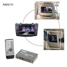DVB-T HD/SD Various Channel Mobile Car Digital TV Box Mini TVAnalog Tuner High Speed 240km/h Strong Signal Receiver for CarMonit - intl