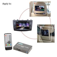 DVB-T HD/SD Berbagai Channel Mobile Mobil Digital TV Box Mini TVAnalog Tuner High Speed 240 Km/h Sinyal Kuat Receiver untuk CarMonit-Intl