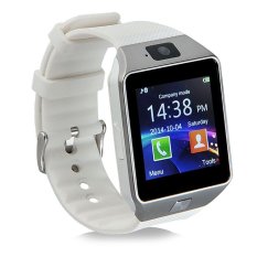 DZ09 Watch Ponsel Bluetooth Smart Watch Kamera Jam Tangan Arloji dengan Kamera dan Headset Film Pelindung untuk Ponsel Android (Putih)