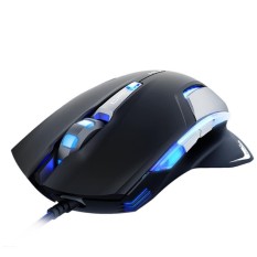 E-3LUE EMS600 Fleksibel USB Berkabel Optik Permainan Mouse 2500 Dpiadjustable Permainan Komputer Mouse-Internasional