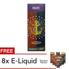 E-liquid Liquid Vaporizer Premium Refill 10ml Rokok Elektrik Non Nicotine + Gratis 8pcs E-liquid 10ml
