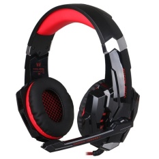 SETIAP G9000 Adjustable LED Stereo Gaming Headset Earphone untuk Laptop Tablet PS4 Ponsel (Merah)-Intl