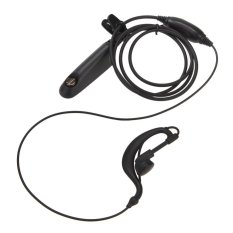 Earpiece Headset PTT VOX MIC untuk Motorola HT750 HT1250 GP328 GP329 340 380 (Hitam)-Intl