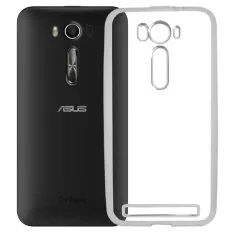 EastJava Softcase Silicon Jelly Case List Shining Chrome for Asus Zenfone 2 Laser 5 Inch - Silver