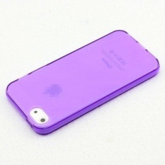 Eastvita Mati-Element Bening Gel TPU Fleksibel Ramping Lembut Case untuk Apple iPhone 5G-Ungu- internasional