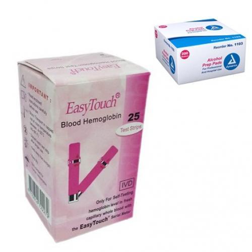 Easy Touch Hemoglobin Strips Plus Alkohol 100pcs