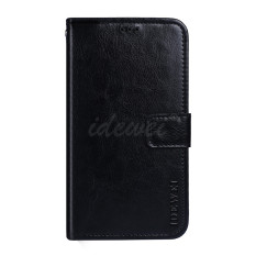 IDEWEI Oukitel K10000 Pro sarung kulit alat penyangga Masuk kartu kanan dan kiri penutup terbuka Casing HP Casing