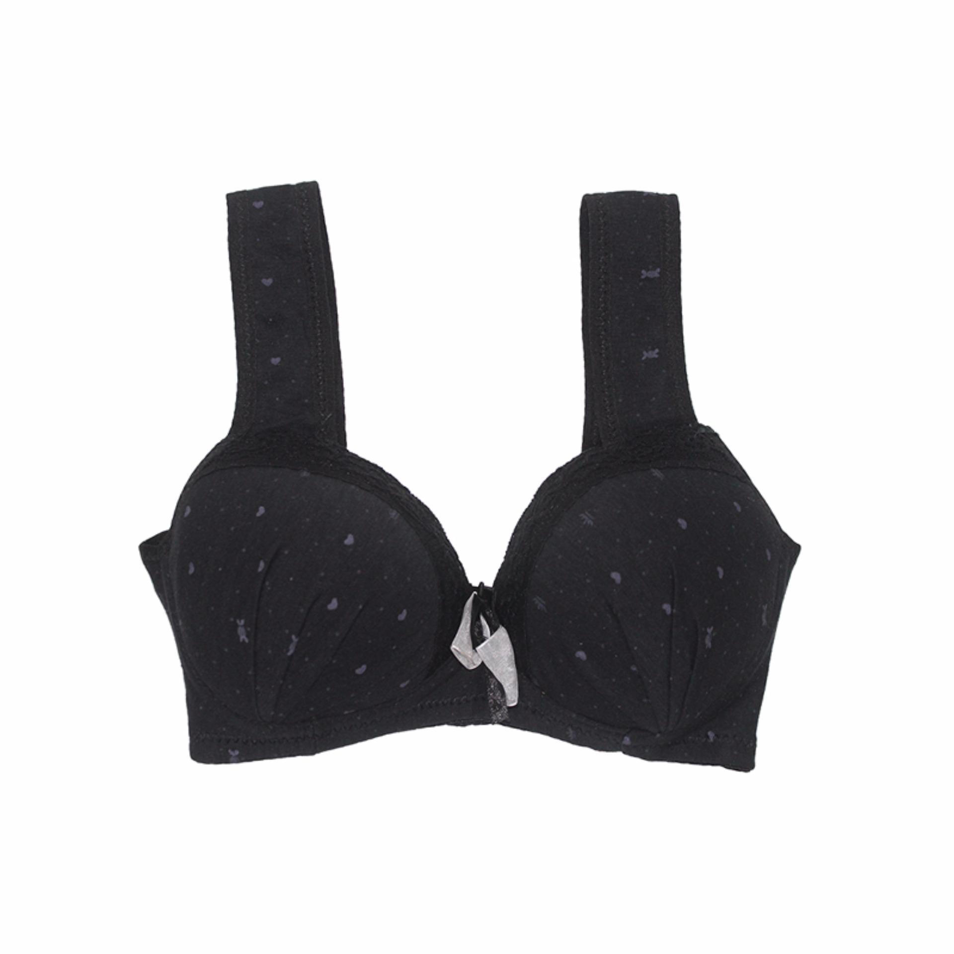 EELIC 6223-HT Bra Warna Hitam yang nyaman dipakai bermotif lucu berbahan lembut sangat cocok untuk remaja putri