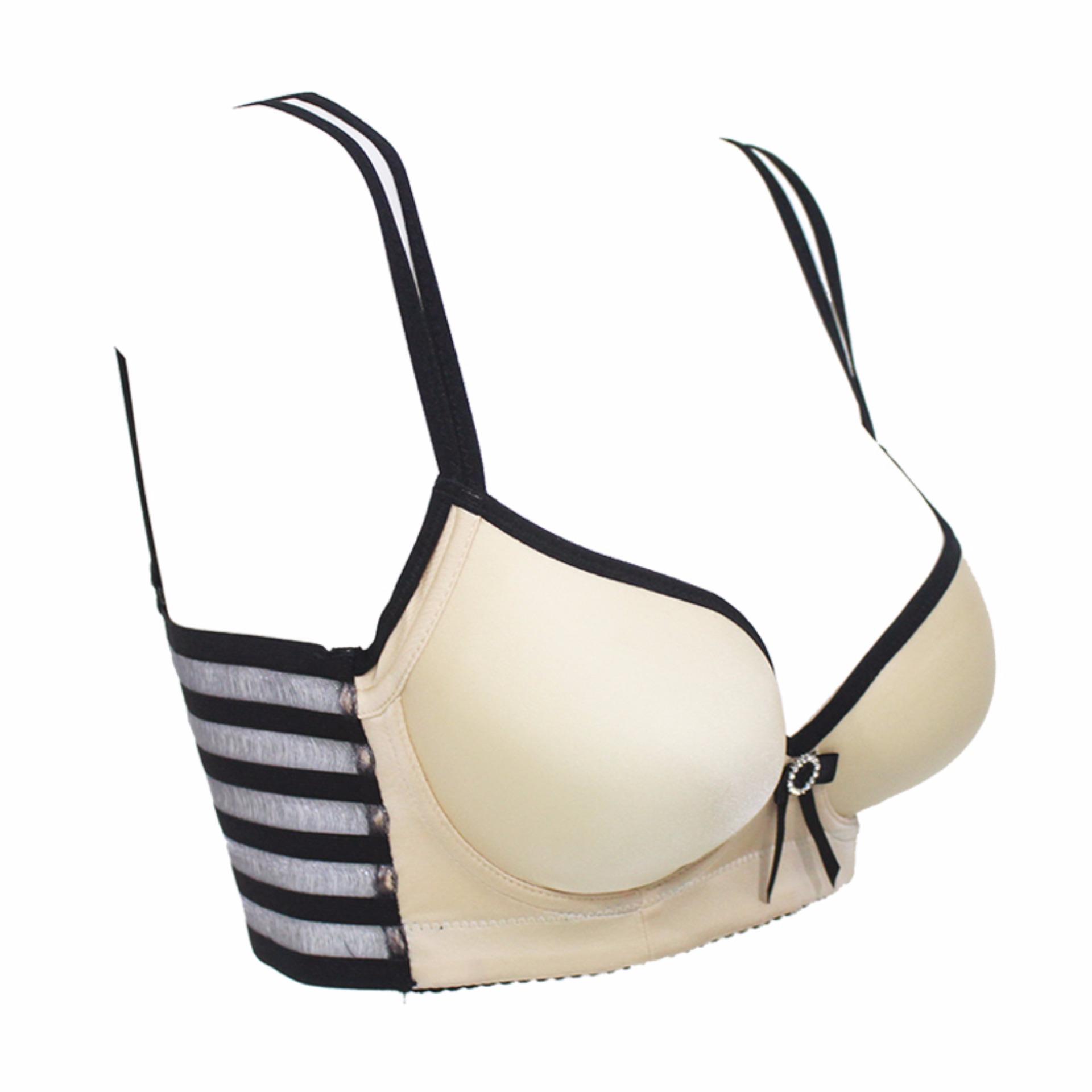 EELIC BRA-1620 CREAM Bra Tali Punggung Lebar Sexy Glamour Elegan