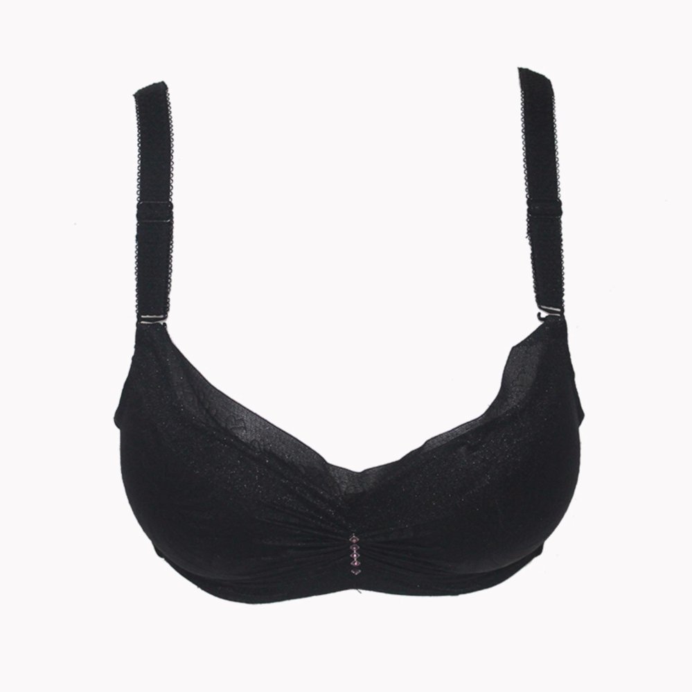 EELIC BRA-858 HITAM Bra Soft Strech Dengan Bola Pemijat