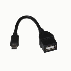 EELIC USB-MINI HITAM MINI USB TO USB FEMALE OTG 5 PIN TO USB FEMALE MULTIFUNGSI BERKUALITAS TINGGI