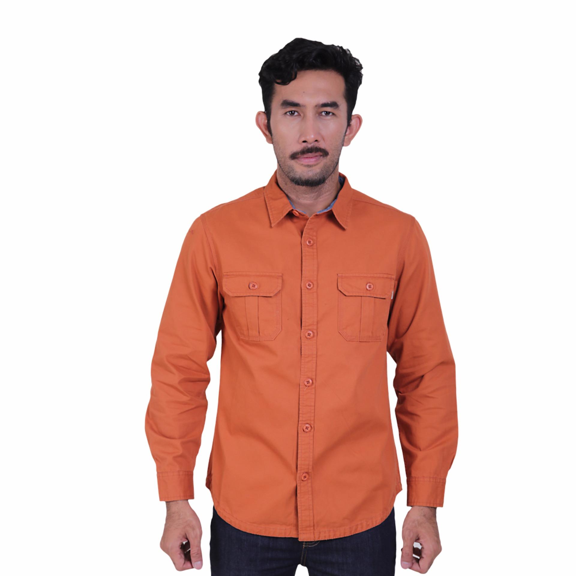 Eiger Riding Kemeja Lengan Panjang Pria Tortoise - Coklat