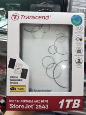 Eksternal Hardisk Transcend 1TB 25A3 Original Garansi Resmi Warna Putih