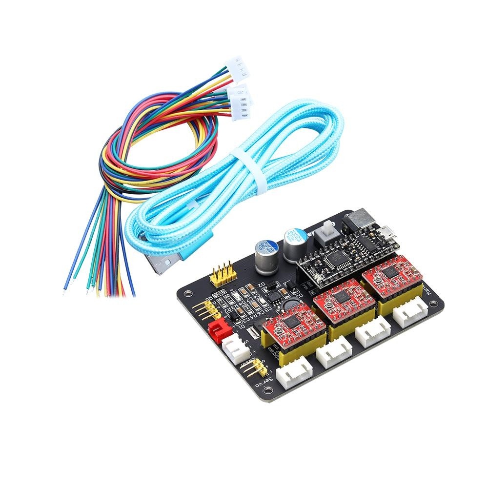 EleksMaker EleksMana XYZ 3 AXIS Stepper Motor Driver Controller Board Panel Kontrol untuk DIY Laser Engraver-Intl