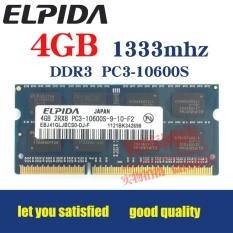 ELPIDA DDR3 4 GB 1333 MHz Laptop RAM PC3-10600s Kompatibel dengan 2 GB 1066-Intl