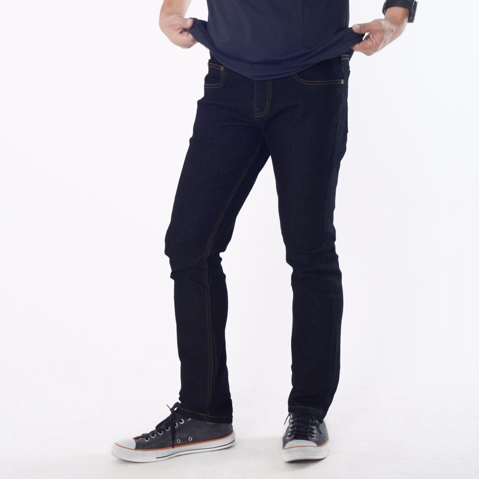 Emba Jeans Celana Panjang Pria BS 07.1 Morgan Slim Regular Fit - Garment Wash
