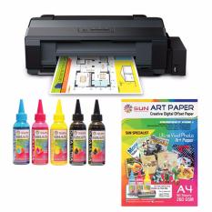 Epson Printer L1300 SUN Dura Ultra Art paper Ink 100ml BBCMY Bonus SUN Art Paper A3