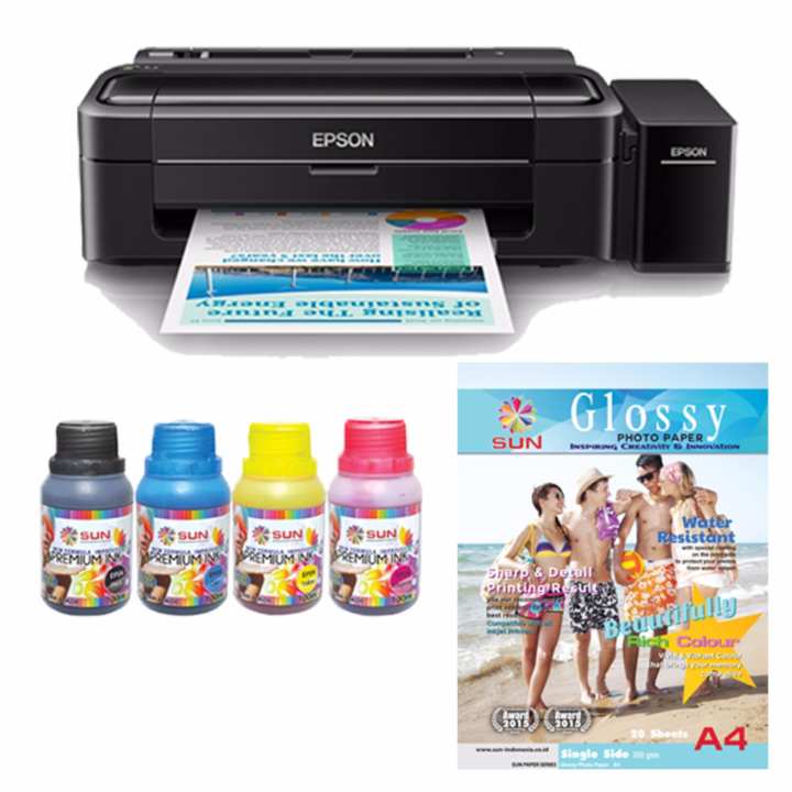 Harga Epson Printer L310 SUN PREMIUM INK NFI BONUS N.G Photo Glosy
Paper A4