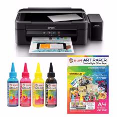 Epson Printer L360 Sun Dura Ultra Art Paper Ink Bonus Art Paper A4