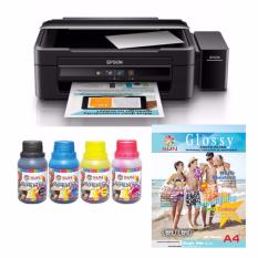 Epson Printer L360 Sun Premium Ink Nfi Bonus Next Generation Photo Glossy Paper A4