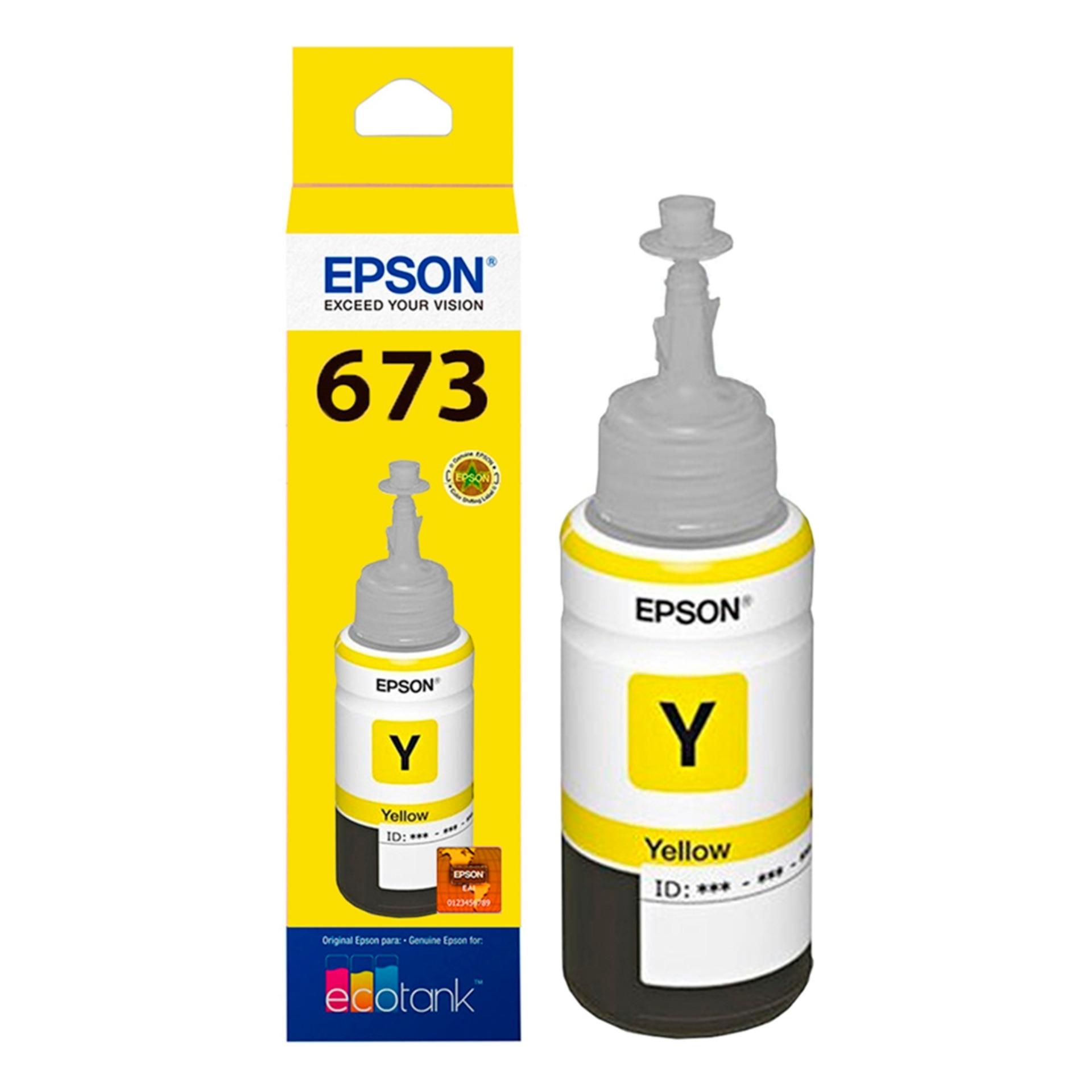 Epson T6734 Yellow Tinta Botol Epson L800 Series - T673 Kuning Original
