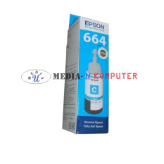 Epson Tinta 664 Original L100 L110 L120 L200 L210 L220 L300 L310 L350 L355 L360 L365 L455 L550 L555 L565 L655 L1300 Cyan (Biru)
