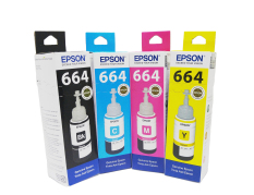 Epson Tinta Botol 664 Set Black, Cyan , Magenta ,Yellow