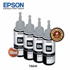Epson Tinta Botol Set Original T6641 - Black 4pcs