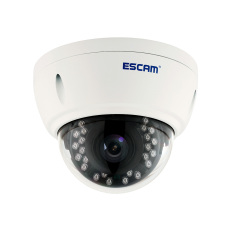 Escam QD420 Dome Keamanan Cmaera H.265 4MP 2592*1520 @ 18FPS IP66 IR Dome Tahan Air 3.6 Mm Lensa Tetap dukungan OS Android PC-Intl