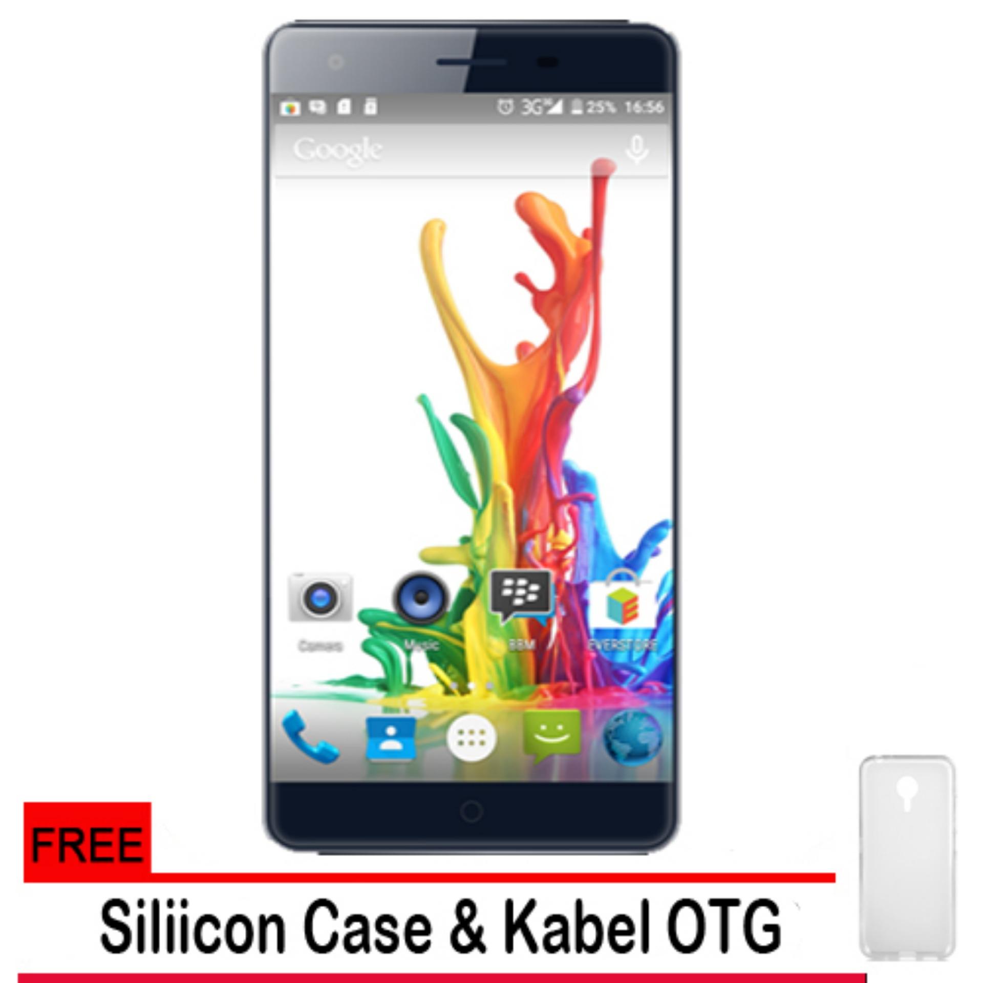 Evercoss Elevate Y2 Power S55 4G LTE - Ram 2GB/16GB + Gratis Silicon Case & Kabel OTG