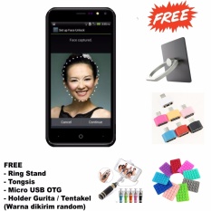 Evercoss M50 - 4G LTE - Android v7.0 Nougat - (Free 4 Item Accessories) - Black