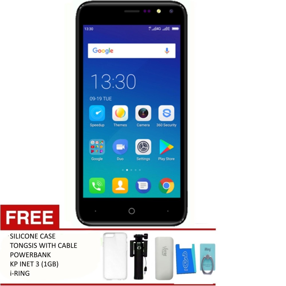 Evercoss A53 3g 35 Rom 512mb Ram 256 Mb Hitam - Theme Park 