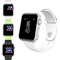 Evershop Bluetooth SmartWatch 2.5D ARC HD Layar Penopang SIM Kartu Wearable Perangkat Smartphone Kebugaran Tracker untuk IOS Android (Putih) -Intl