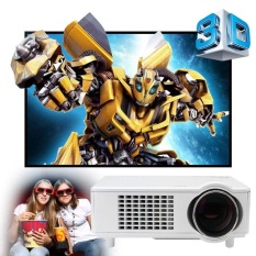 Excelvan CL720D LED Proyektor 3000LM 1280x800 Resolusi Asli dengan Digital TV Antarmuka Dukungan HDMI USB VGA AV Input -Intl