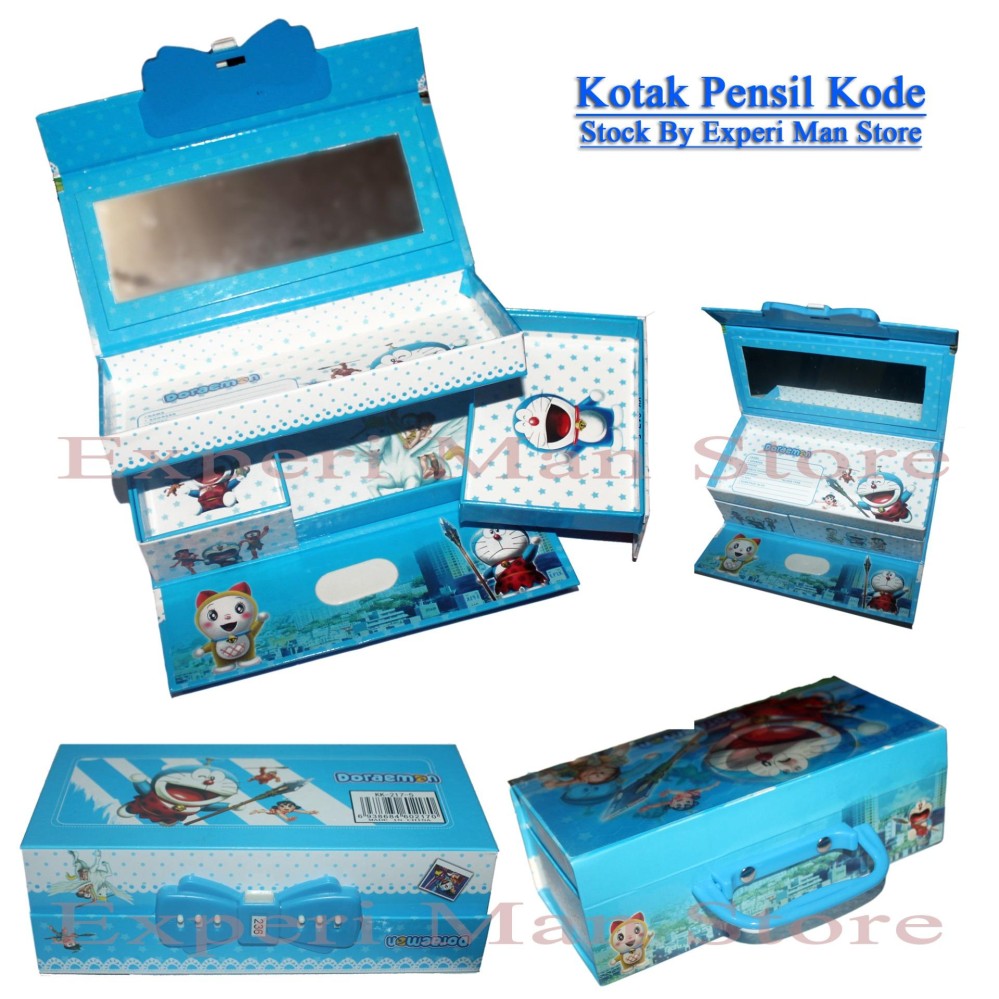 ExperiMan Store - Kotak Pensil Kode Model Doraemon