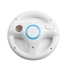 Indah Balap Pengemudian Roda untuk Nintendo Wii Mario (OPP Tas Paket) Warna: Putih-Internasional