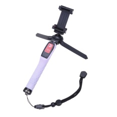 Dapat Diperpanjang Bluetooth Remote Selfie Stick Phone Kamera Tripod (Ungu)-Intl