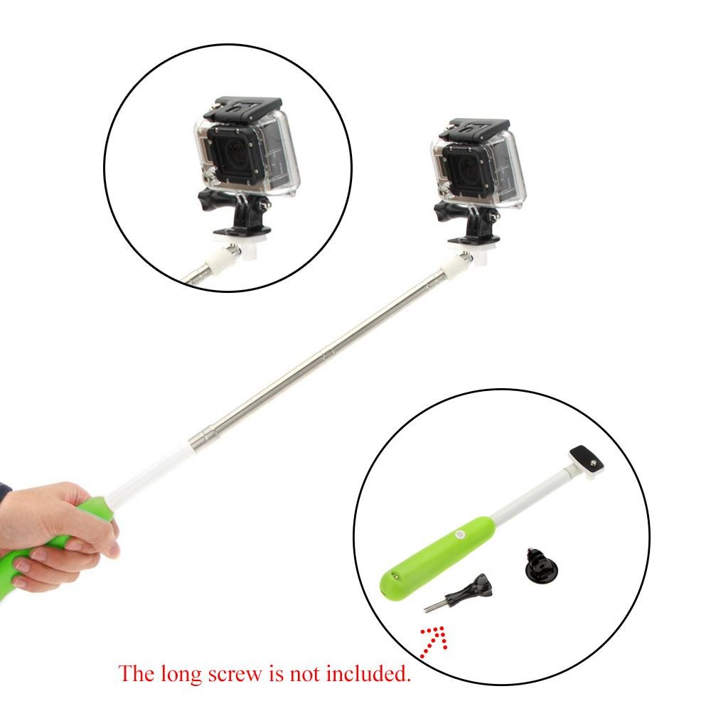 Dapat Diperpanjang Nirkabel Bluetooth Jarak Jauh Rana Pengendali Handheld Selfie Diri-Penghitung Waktu Tiang Monopod untuk GoPro SJCAM Mirrorless Kartu Kamera dengan dapat Disesuaikan Penahan Bingkai untuk iPhone Sony Samsung-Internasional