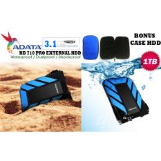 External Hdd 1Tb Usb 3.1 Adata 710 Pro Bukan Yang Biasa / Antishock / Waterproof / Dustproof/ Ext HDD Adata HD710 Pro / Hardisk External - Biru + Gratis Case Hdd