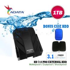 External Hdd 1Tb Usb 3.1 Adata 710 Pro Bukan Yang BIasa Antishock / Waterproof / Dustproof / Ext HDD Adata HD710 Pro / Hardisk External - HItam + Gratis Case Hdd